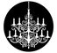 Apollo Design Technology ME-4243 Victorian Chandelier Steel Gobo Image 1