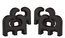 Meinl MCR-BK Conga Risers 4-piece Set, Black Image 1