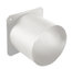 ETC 400PTH3-1 7.5" Short Top Hat, 3" Tube For Source Four PAR And PARnel Fixtures, White Image 1