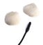 Rycote 065527 Overcovers 6-Pack Of White Fur Overcovers With 30 Stickies Image 1