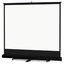 Da-Lite 98048 105" X 140" Floor Model C Matte White Projection Screen, Black Carpet Image 1