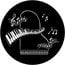 Rosco 77435 Steel Gobo, Piano Forte Image 1