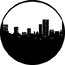 GAM G211 City Skyline Steel Gobo Image 1