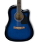Ibanez PF15ECE-TBS Acoustic-Electric Guitar With Transparent Blue Sunburst Finish Image 2