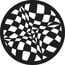 GAM G847 Checkerboard Vision Steel Gobo Image 1