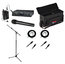 Audio-Technica ATW-1312/L Wireless Lavalier Combo Bundle With Mic Stand + Case + XLR & Cat6 Cables Image 1