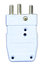 Lex 20M-AW Male Stage Pin Connector, All White, 20A Image 1