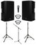 Mackie THUMP-15A-DUAL-3-K Active 15" Speaker Bundle With Speakers, XLR Cables, Microphone And Stands Image 1