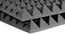 Auralex 2PYR22CHA-HP Charcoal Studiofoam Pyramid Image 1
