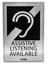 Listen Technologies LA-304 Assistive Listening Notification Signage Kit, Plaque And Window Decal Image 1