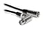 Hosa XFF-101.5 1.5' Right-Angle XLR3F To Straight XLR3M Cable Image 1