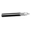 West Penn 810BK0500 500' RG8 12AWG Shielded Coaxial Cable, Black Image 1