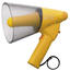 TOA ER-1206W 6W Splash-Proof Megaphone With Whistle, Yellow Image 2