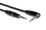 Hosa HGTR-010R 10' Pro Guitar 1/4" TS Instrument Cable, One Right-Angle Connection Image 2