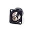 Switchcraft EHBNC2 75 Ohm BNC-F EH Series Panel Mount Connector, Feed Through Image 1