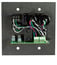 Whirlwind MIP4 2-Gang Media Input Plate With RCA, 1/4" And 1/8" Inputs Image 2