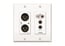 Attero Tech unD3IO 2x2 Channel Dante Audio Interface 2-Gang Wall Box, White Image 1