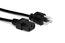 Hosa PWC-141 1' IEC C13 To NEMA 5-15P Power Cord, 18 AWG Image 1