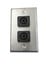 Rapco SP-2NL4 Wall Plate With 2 Speakon Ports Image 1