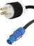 Rapco PWRCON/20M-15 15' NAC3FCA To 5366 Male Edison Powercon Cable Image 1