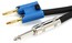 Pro Co S14QB-6 6' 1/4" TS To Banana Plug 14AWG Speaker Cable Image 1