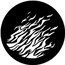 Rosco 77176 Steel Gobo, Flames 2 Image 1