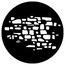 Rosco 77618 Steel Gobo, Stone Wall 2 Image 1