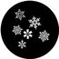 Rosco 77837 Steel Gobo, Snowfall Image 1