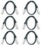 Cable Up DMX-XX525-SIX-K Cable, DMX 5pM-5pF 25ft 6-Pack Image 1