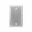 Lowell S1 Wall Plate-Stainless Steel, 1-gang, Blank Image 1