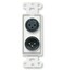 RDL DXLR2 Active 2-Pair Sender Dual Microphone Preamp, Format-A, White, Custom Labeled Image 1