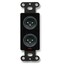 RDL DB-XLR2M Dual XLR 3-pin Male Jacks On D Plate, Terminal Block, Black Image 1