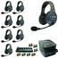 Eartec Co EVX8D Full Duplex Wireless Intercom System W/ 8  Headsets Image 1