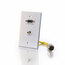 Cables To Go 42332 [Restock Item] Wall Plate, HD15, Composite Image 1