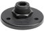 Shure A12B 5/8" Mounting Flange For Gooseneck Or Shaft Mic Mount, Matte Black Image 1