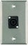 Pro Co WP1009 Single Gang Wallplate With 1 NL4MP Connector R, Steel Image 1