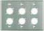 Pro Co WPU3002 3-Gang Wallplate With 6 D-Series Punches, Steel Image 1