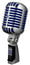 Shure Super 55 Deluxe Vocal Mic, Chrome With Blue Foam Image 1