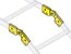 Middle Atlantic CLH-ADJT Adjustable Cable Ladder End-Splice Hardware, 1 Pair Image 1