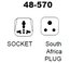 Philmore 48-570 South Africa Plug/Universal Socket AC Power Adapter Image 2