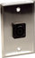 My Custom Shop WPBA-1123 Wall Plate, Single Gang, With 1 Speakon Jack, Black Image 1