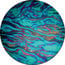 Rosco 33104 ColorWaves Glass Gobo, Cyan Ripple Image 1