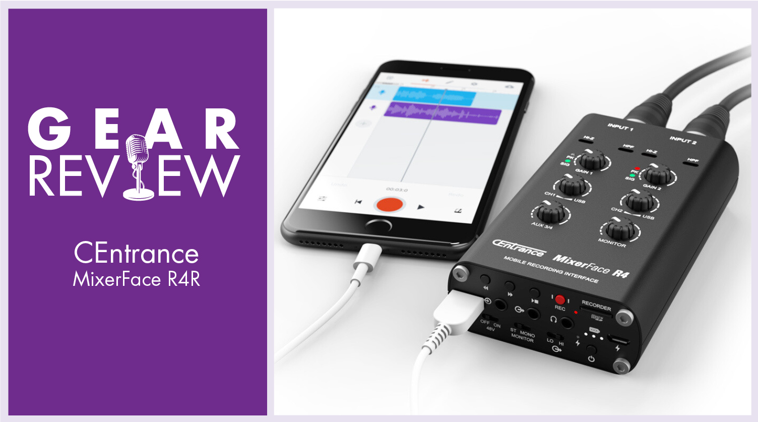 Review: CEntrance MixerFace R4R Mobile USB Interface and SD Recorder