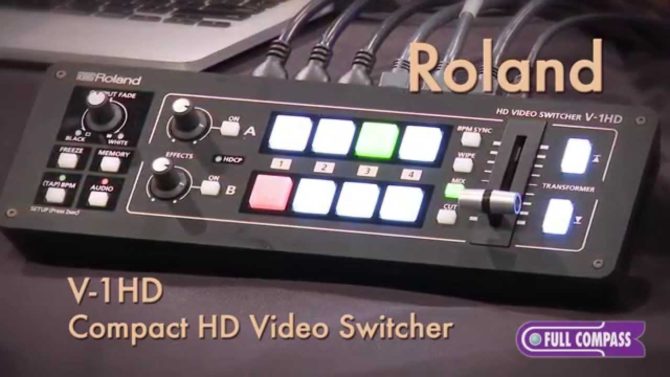 Roland V-1HD Compact Video/Audio Switcher/Mixer Overview