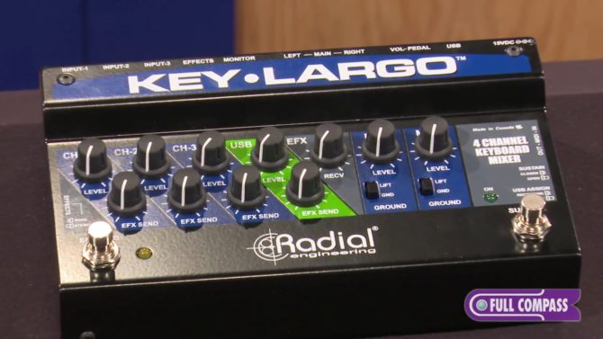 Radial Engineering Key-Largo Keyboard Mixer/Performance Pedal Overview