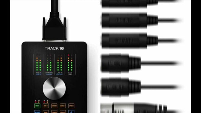 MOTU Track 16 Desktop Audio Interface with Effects and Mixing