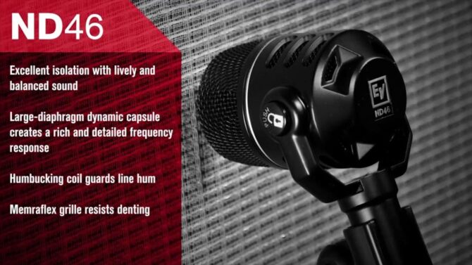 Electro-Voice ND46 Dynamic Supercardioid Instrument Microphone Introduction