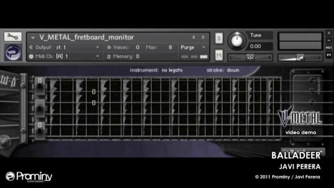 Prominy V-Metal Virtual Electric Guitar