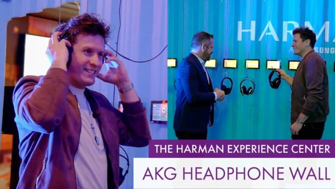 The Harman Experience Center: AKG Headphone Wall