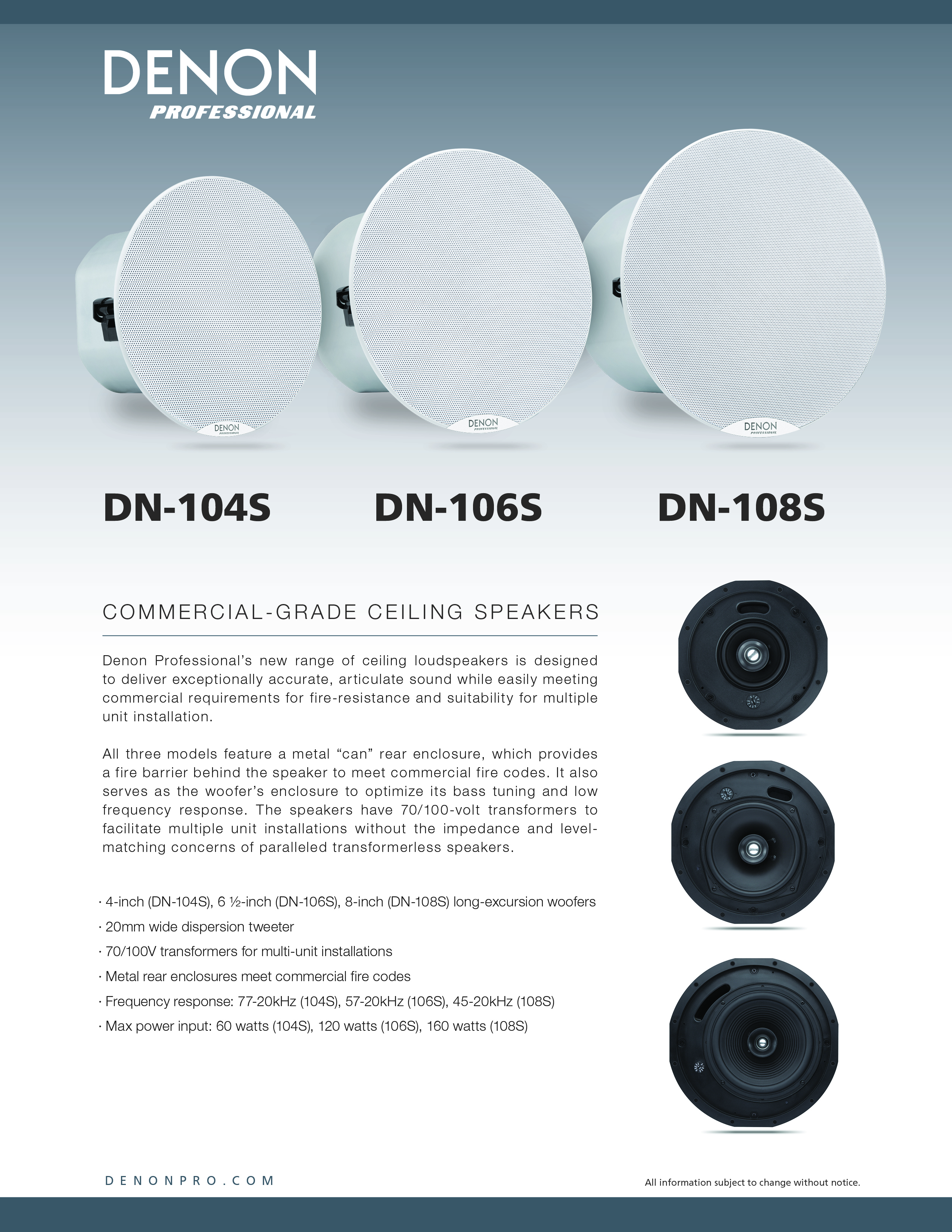 denon ceiling speakers